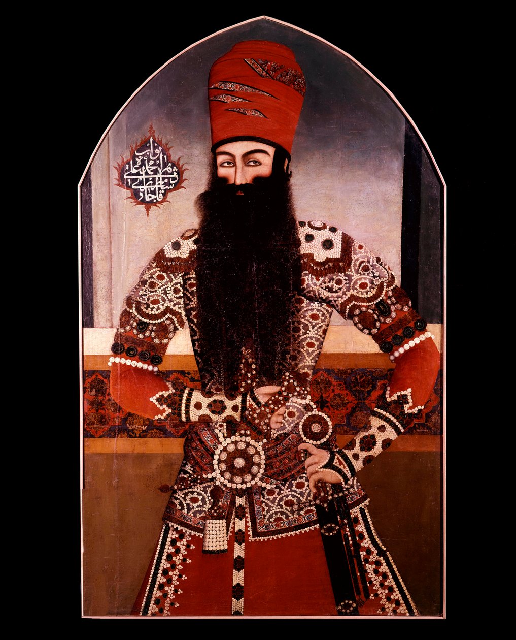 Persische Kunst: Porträt von Mohamed Ali Shah (Mohammad Ali Shah Qajar) (1872-1925) von Persian School
