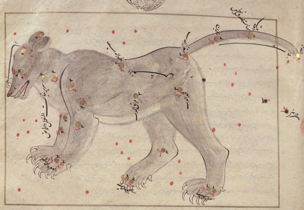 Der Große Bär, aus dem Buch der Sterne nach El Hussein von Persian School