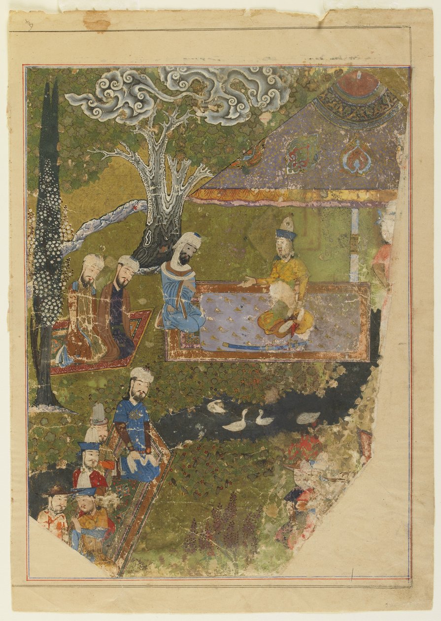 Timur gewährt eine Audienz anlässlich seiner Thronbesteigung in Balkh, 1436 von Persian School