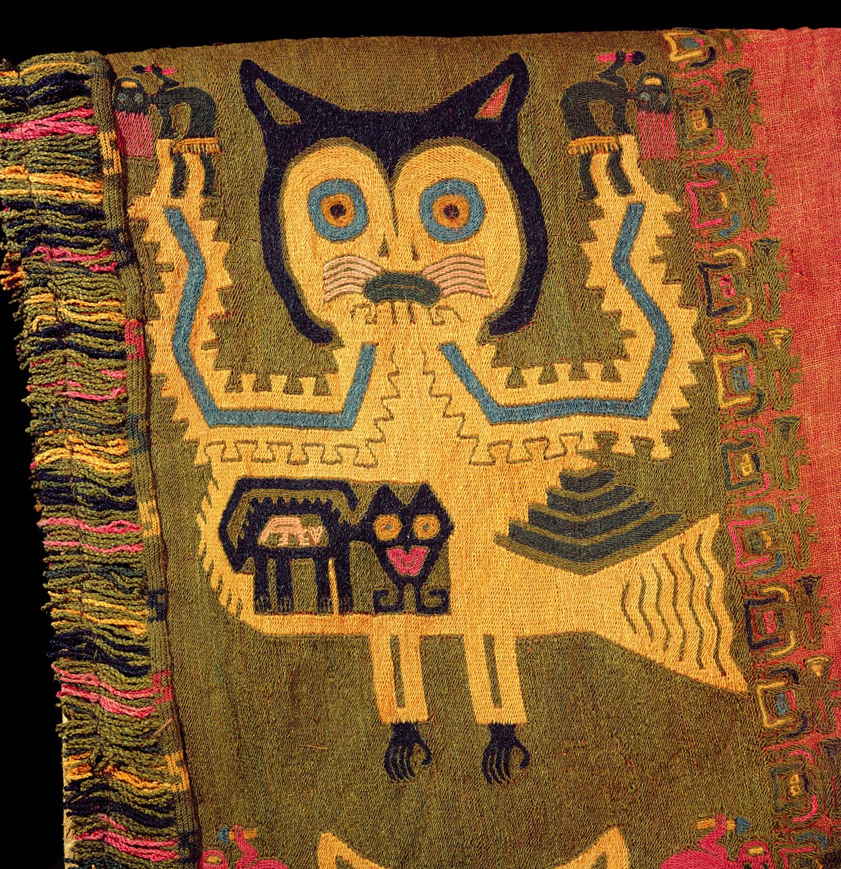 Wollene Figur eines Jaguars, Paracas-Kultur, ca. 1500 v. Chr. von Peruvian School