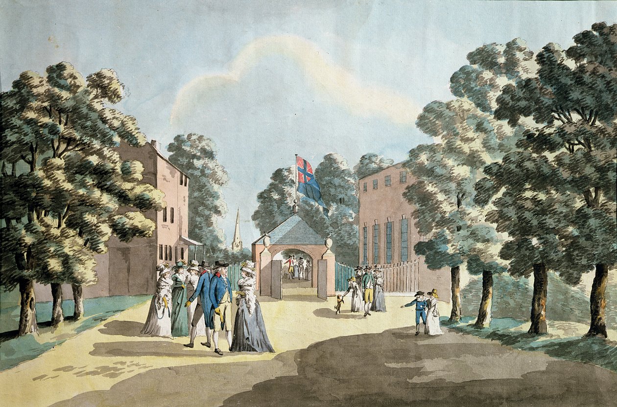 König George III. und Familie an der Spa-Quelle, Cheltenham, 1788 von Peter La Cave