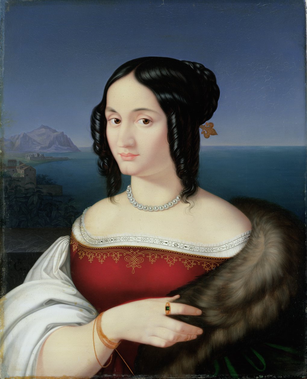 Carolina Grossi, die erste Frau des Künstlers, 1813-14 von Peter von Cornelius