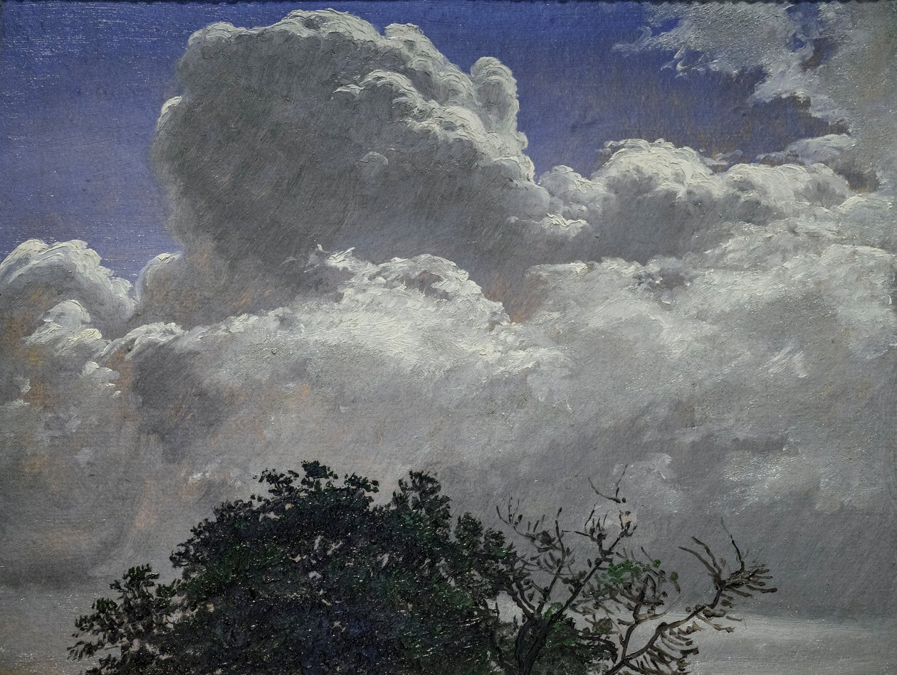 Studie von Himmel und Baumwipfel, um 1840 von Peter Christian Skovgaard