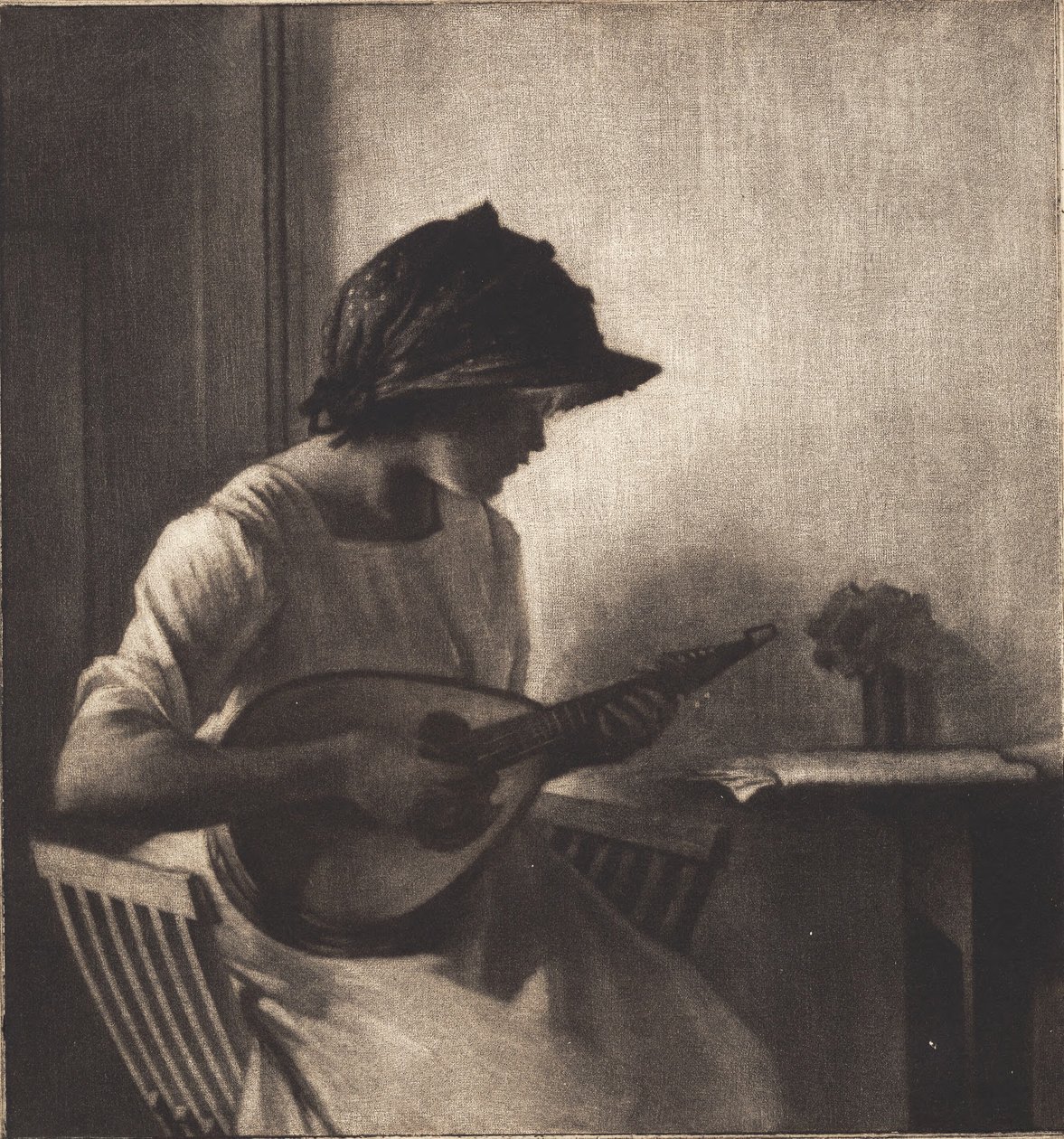 Die Mandolinspielerin von Peter Vilhelm Ilsted