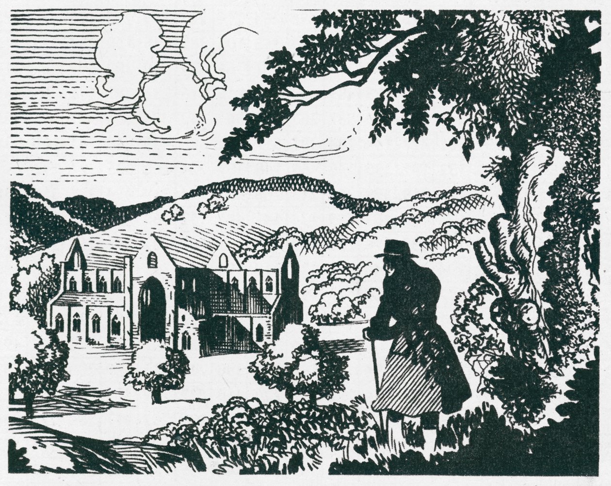 Tintern Abbey, betrachtet von William Wordsworth von Peter Jackson