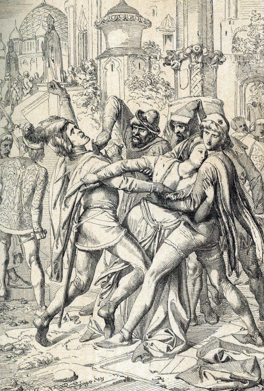 Die sizilianische Vesper (Vespri siciliani) Volksaufstand der Insel Sizilien gegen die feudale Herrschaft des französischen Königs Karl von Anjou, der am 31.03.1282 in Palermo und Corleone stattfand, Ostermontag - (Sizilianische Vesper, erfolgreicher Aufst von Peter Johann Nepomuck Geiger