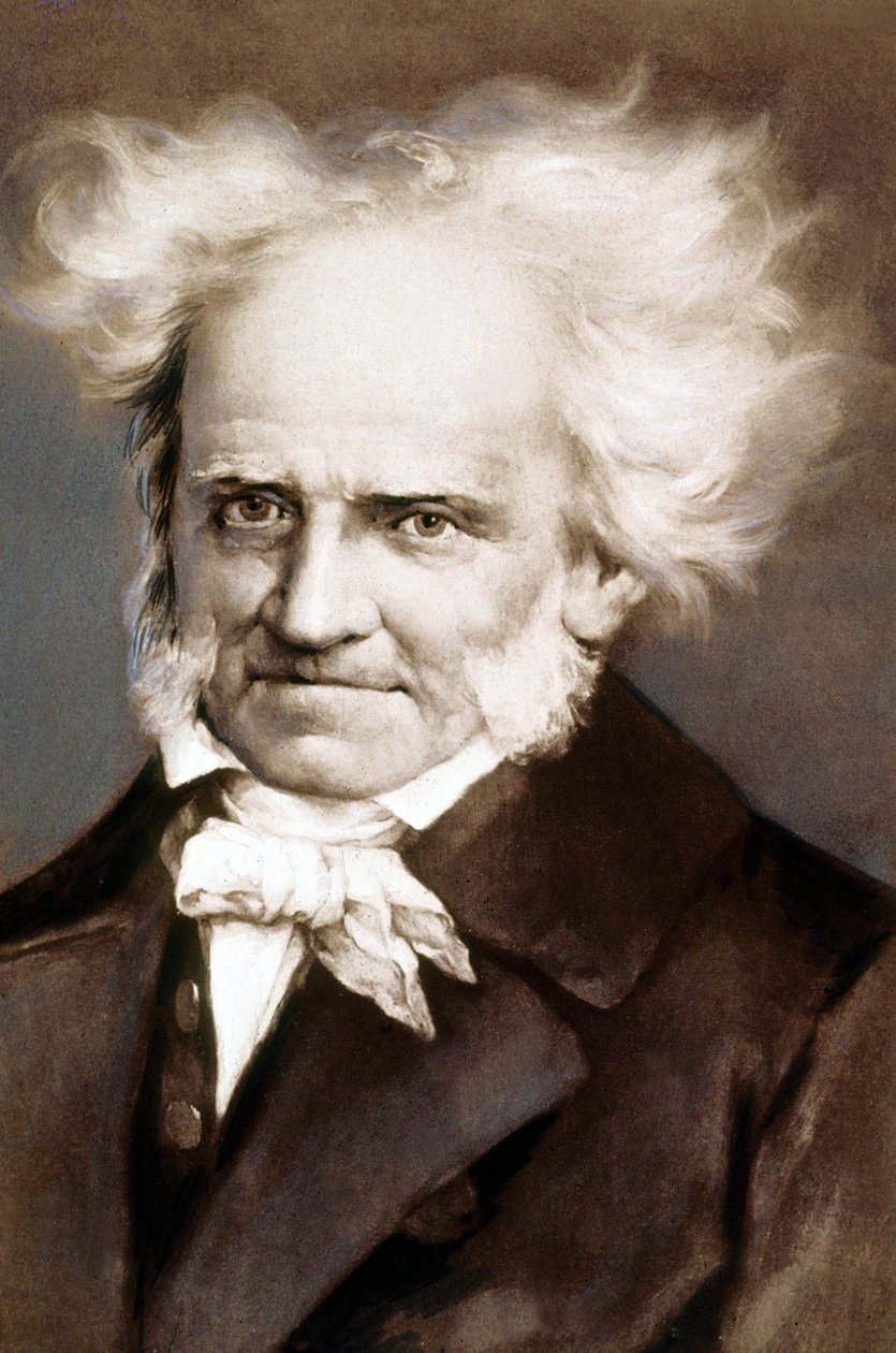 Der deutsche Philosoph Arthur Schopenhauer (1788-1860), Foto nach einem Gemälde von Peter Kramer von Peter Kramer