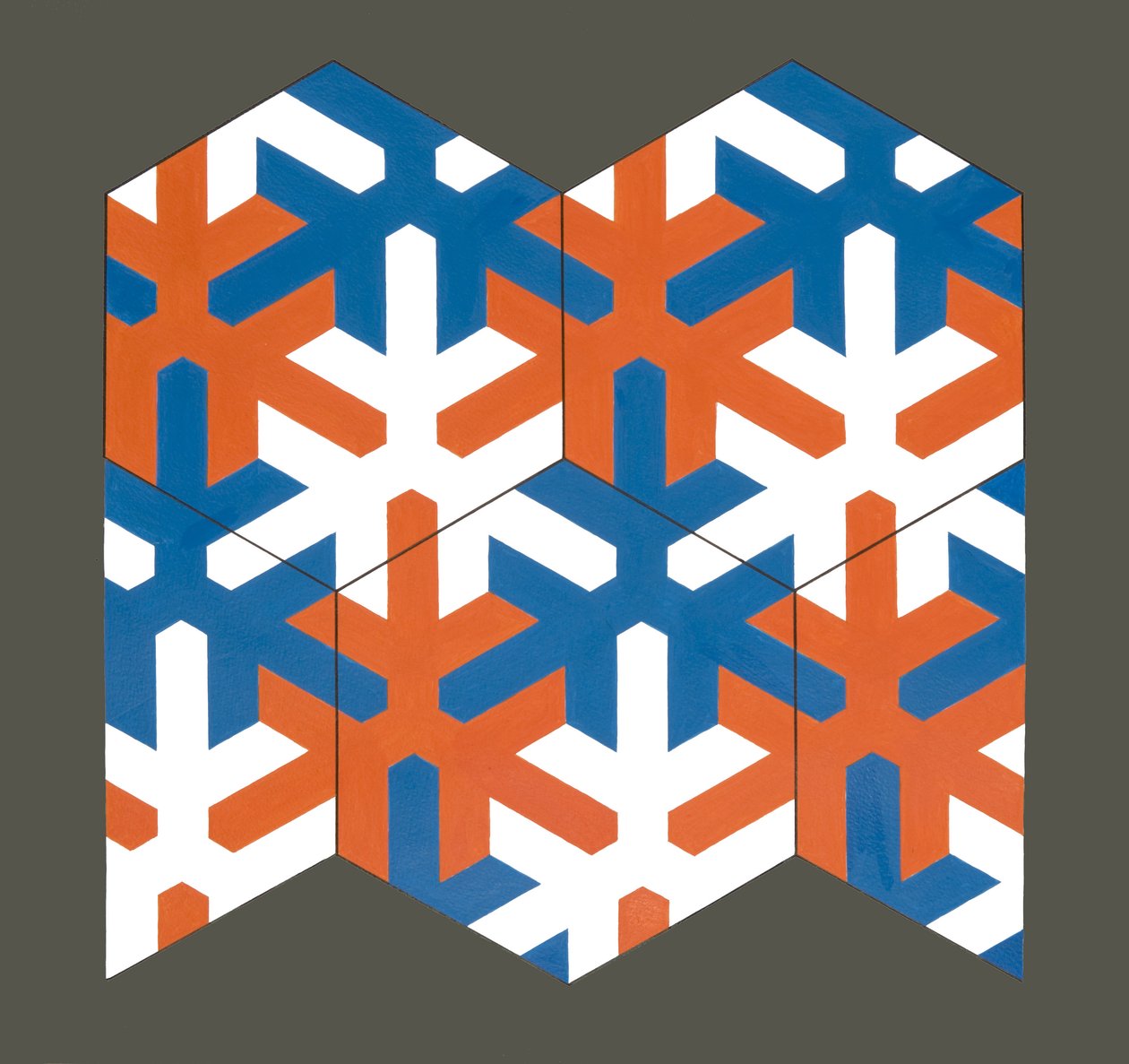 Hexagonale Schablone, 2007 von Peter McClure