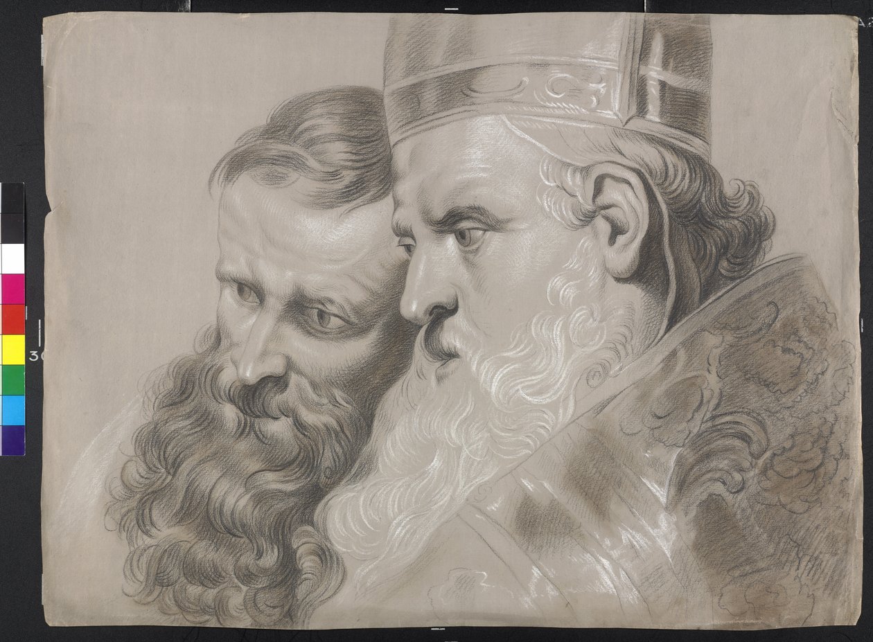 Der Hl. Ambrosius und Kaiser Theodosius von Peter Paul Rubens von Peter Paul (after) Rubens