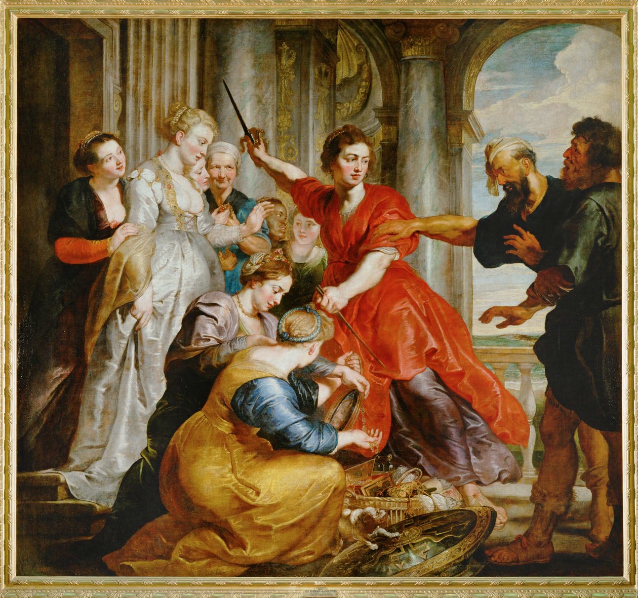 Achilles entdeckt von Odysseus unter den Töchtern des Lykomedes auf Skyros von Peter Paul Rubens