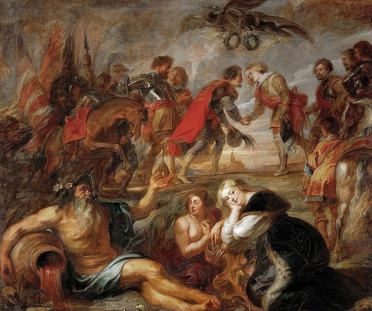 Begegnung König Ferdinands von Ungarn mit dem Kardinalinfanten Ferdinand vor der Schlacht bei Nördlingen von Peter Paul Rubens