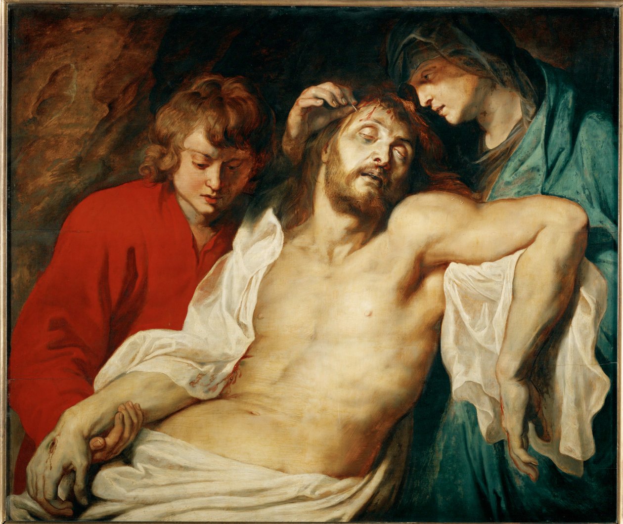 Beweinung mit der heiligen Maria und dem heiligen Johannes Apostel, um 1614-15 von Peter Paul Rubens
