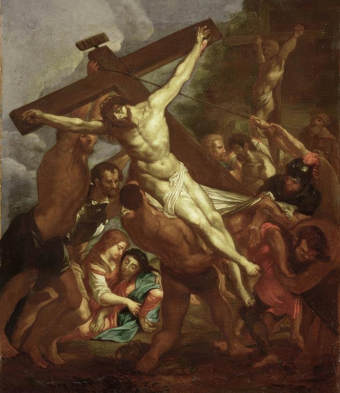 Die Kreuzaufrichtung von Peter Paul Rubens