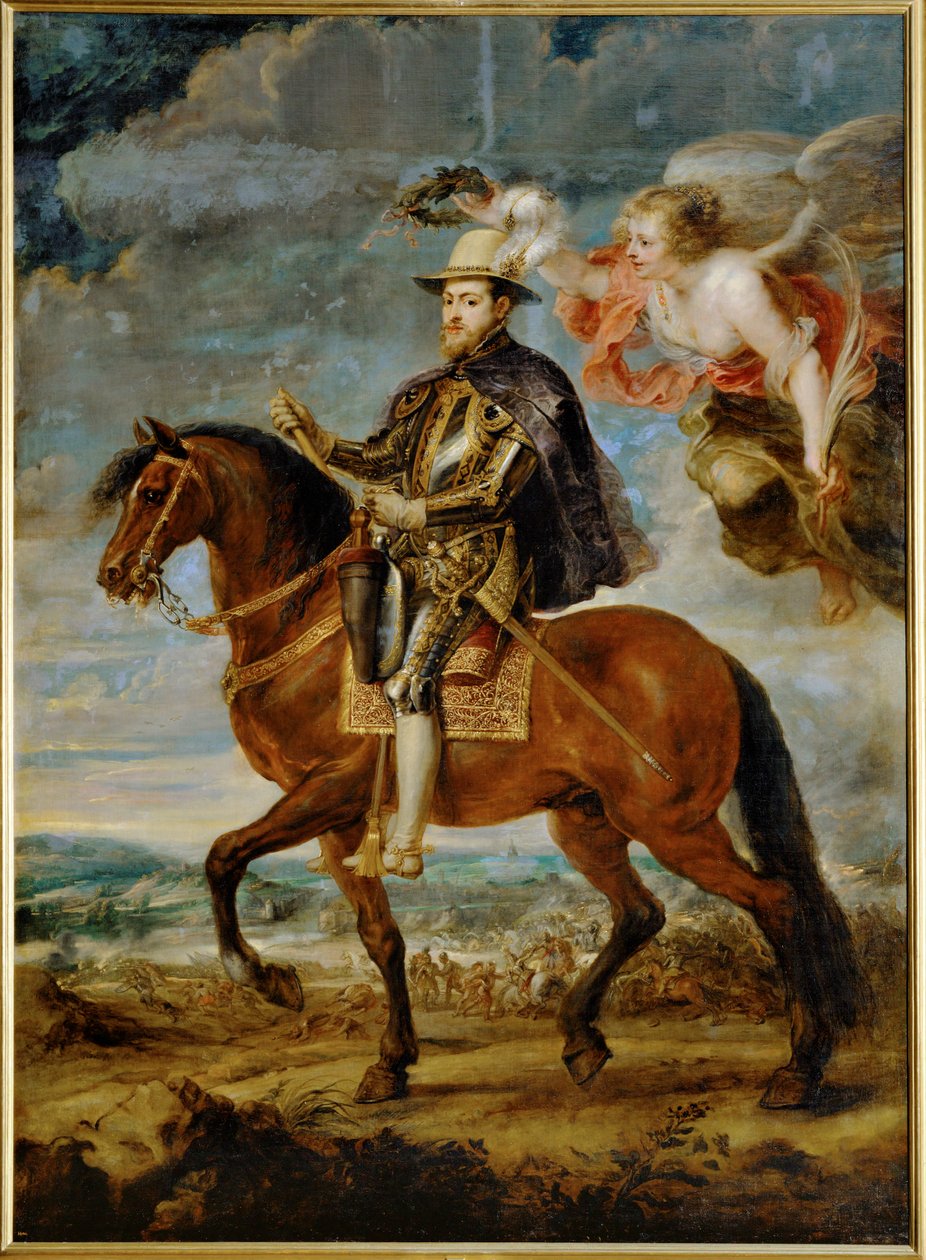 Reiterporträt von König Philipp II. von Spanien von Peter Paul Rubens