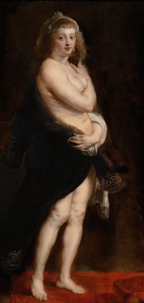 Helena Fourment in einem Pelzmantel von Peter Paul Rubens