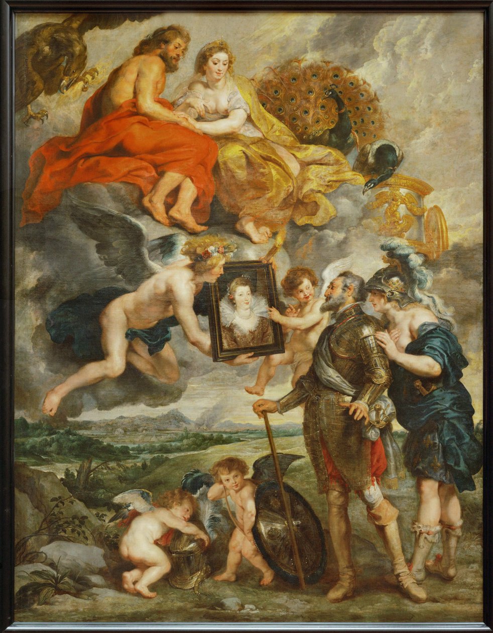 Henri IV erhält das Porträt von Marie de Medicis von Peter Paul Rubens