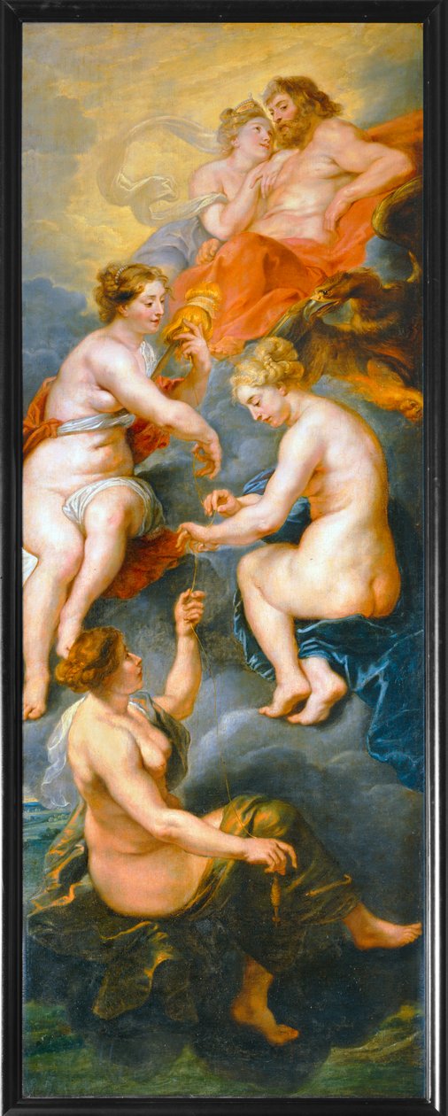 Die Parzen spinnen das Schicksal der Königin Maria von Medici von Peter Paul Rubens