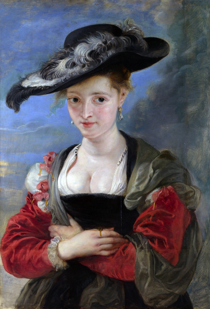 Porträt von Susanna Lunden (?) (Le Chapeau de Paille) von Peter Paul Rubens