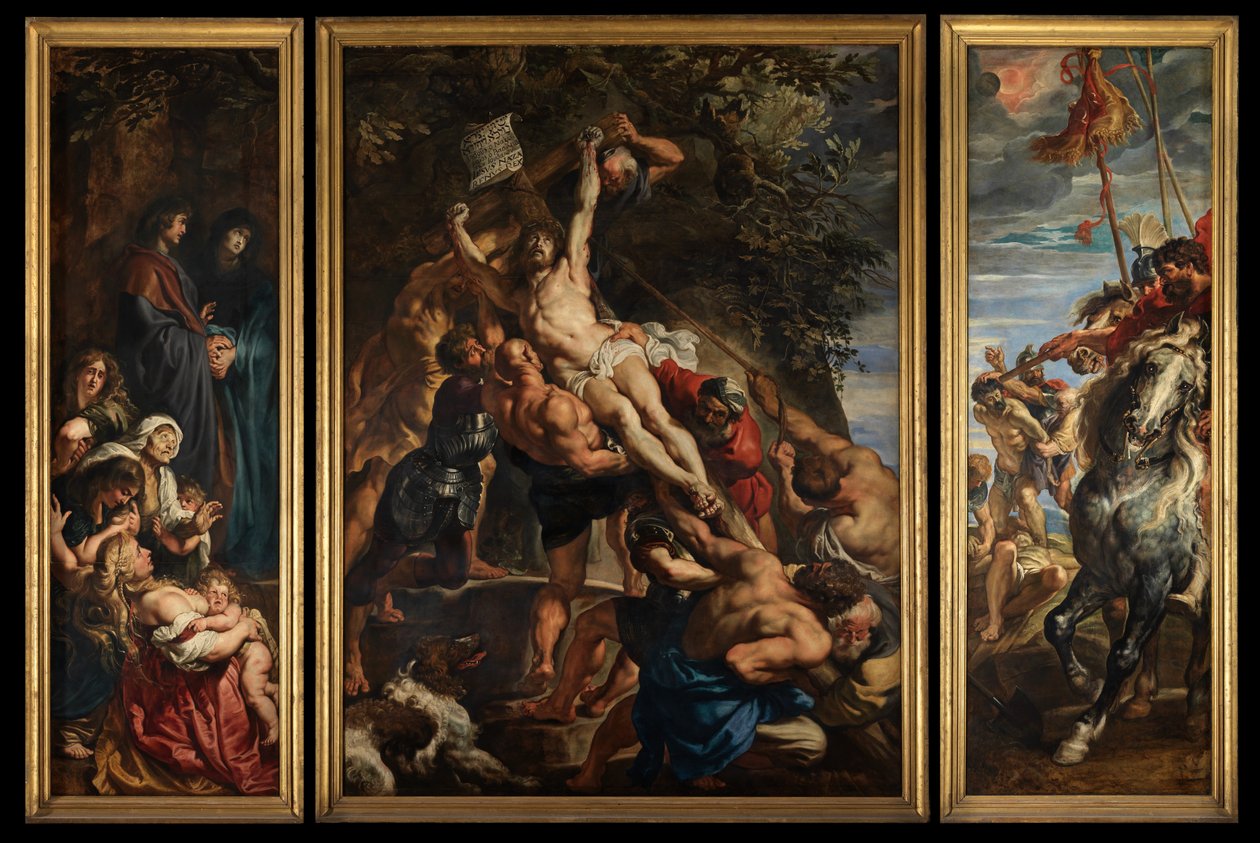 Die Kreuzaufrichtung, ca. 1610-11 von Peter Paul Rubens
