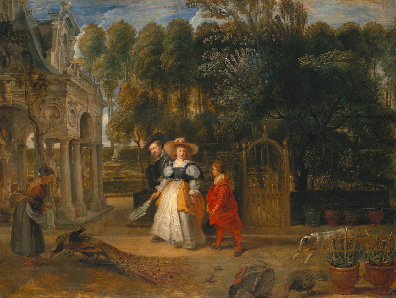 Rubens mit seiner zweiten Frau im Garten von Peter Paul Rubens