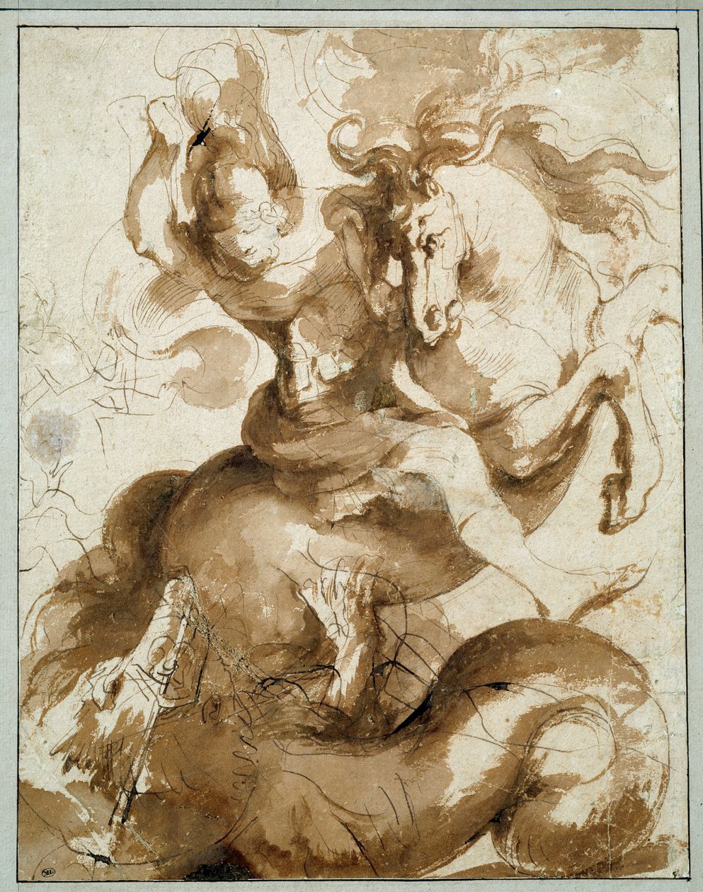 Heiliger Georg tötet den Drachen von Peter Paul Rubens