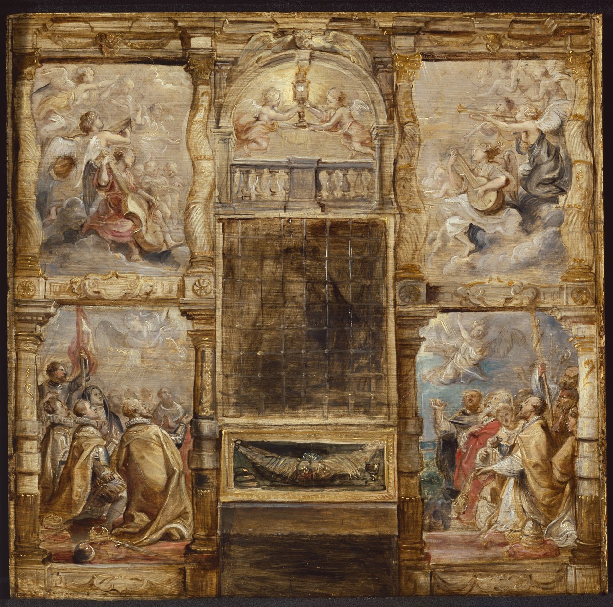 Die Anbetung der Eucharistie, ca. 1626 von Peter Paul Rubens