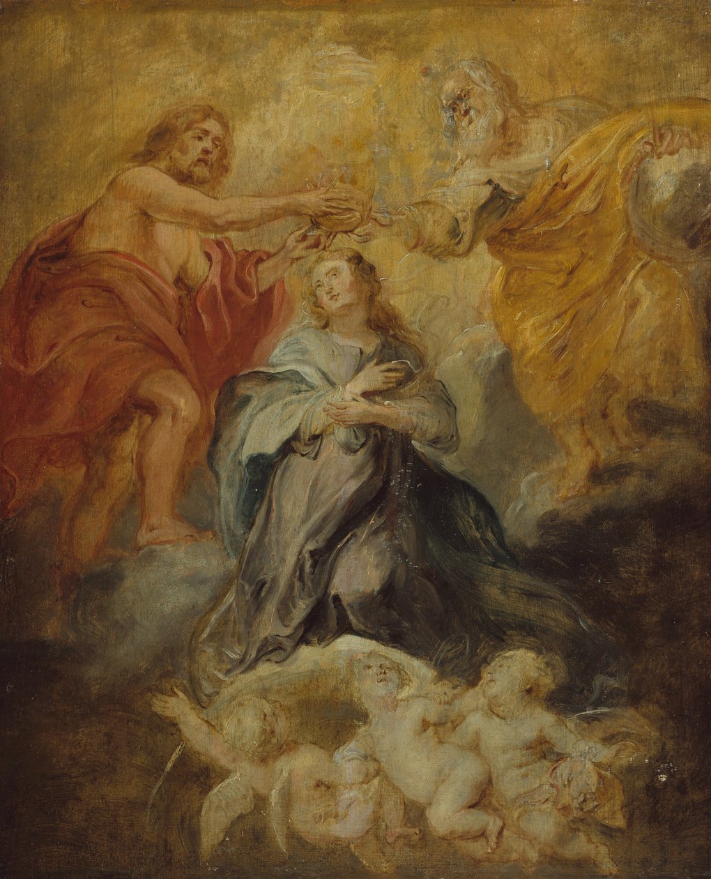 Die Krönung der Jungfrau von Peter Paul Rubens