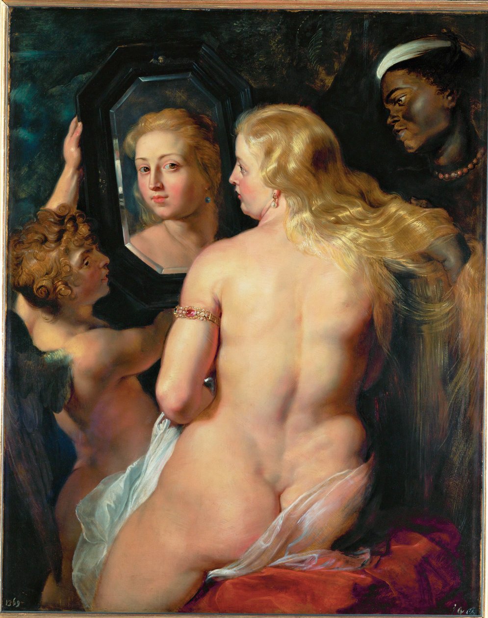 Venus vor einem Spiegel von Peter Paul Rubens
