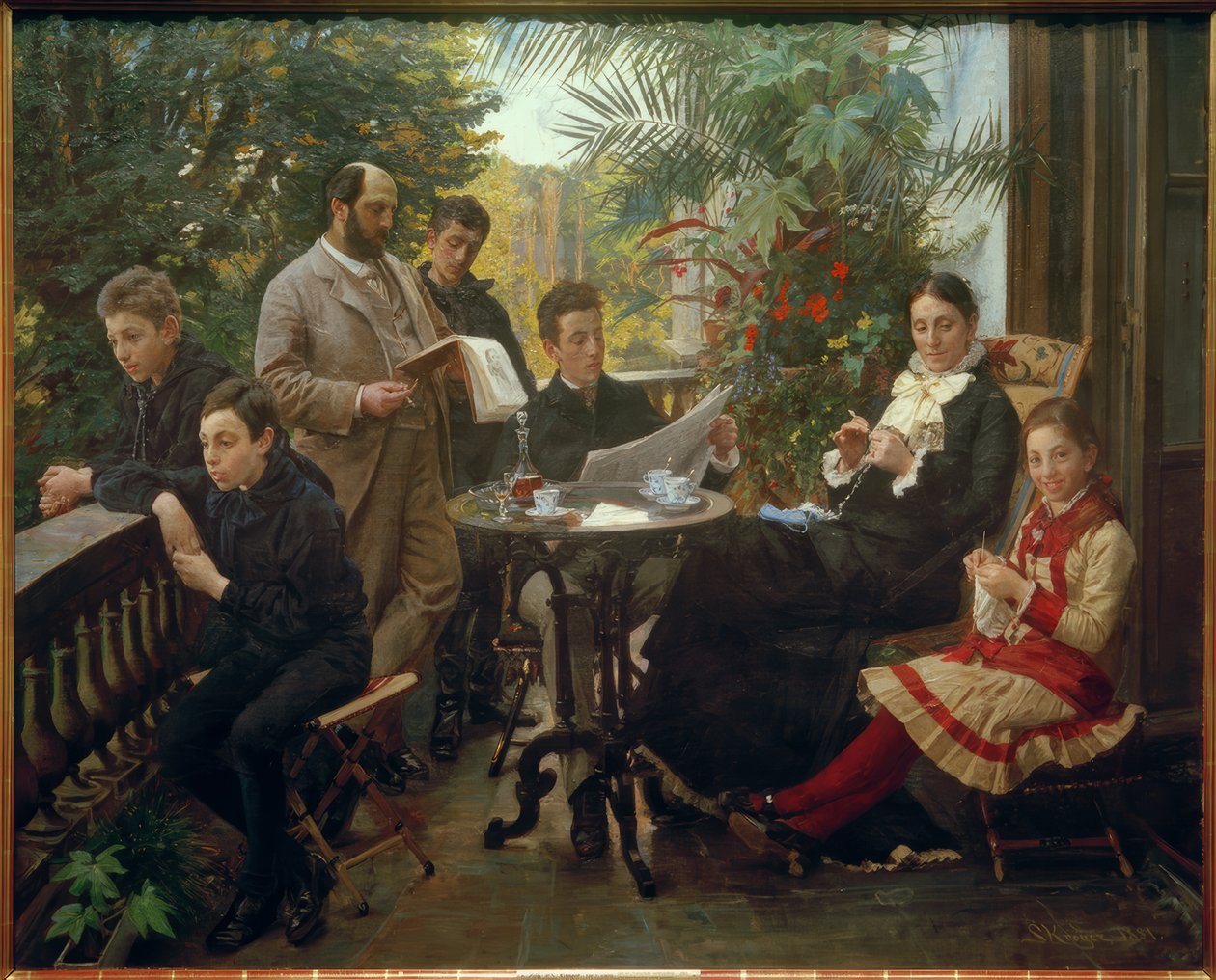 Hirschsprung, Heinrich; dänischer Tabakfabrikant, Mäzen und Kunstsammler (Gründer der Sammlung Hirschsprung in Kopenhagen); Kopenhagen von Peder Severin Krøyer