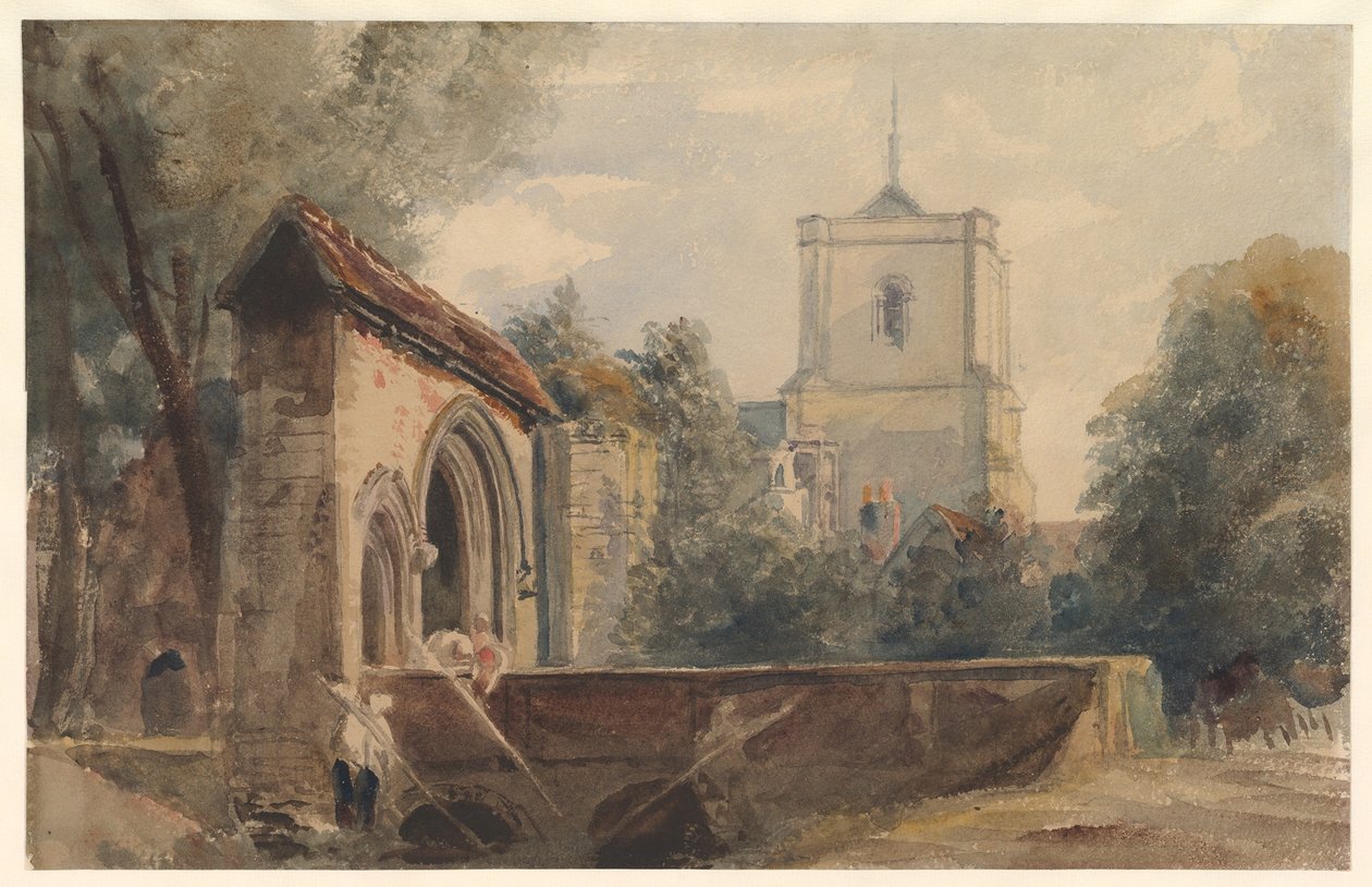 Waltham Abbey, Essex von Peter de Wint