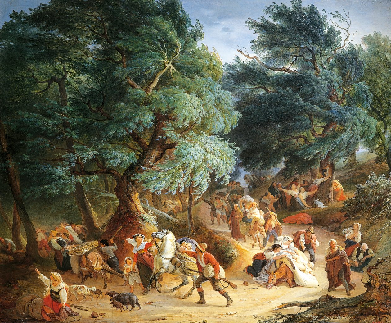 Erdbeben in Rocca di Papa bei Rom von Petr Vasilievich Basin