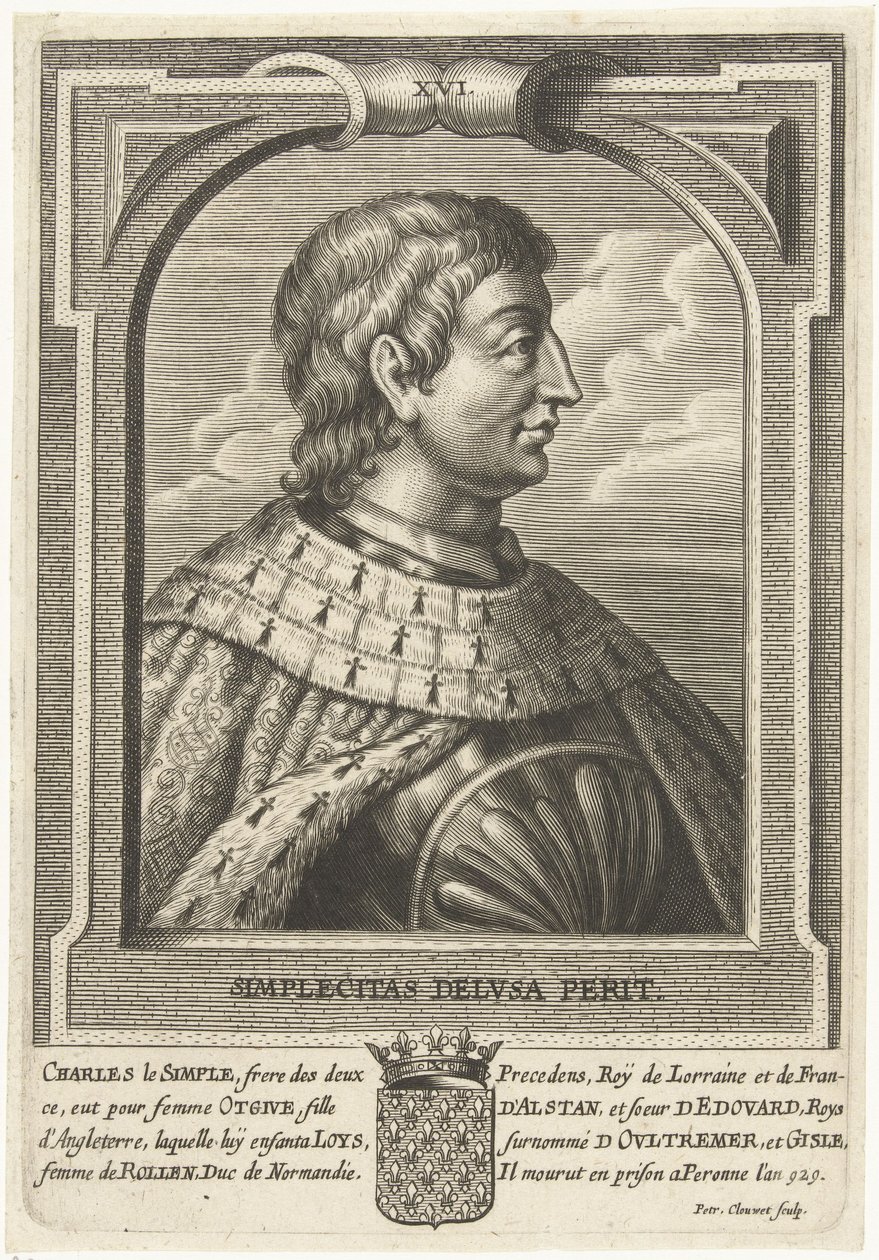 Karl III. von Frankreich (879-929) von Petrus Clouwet