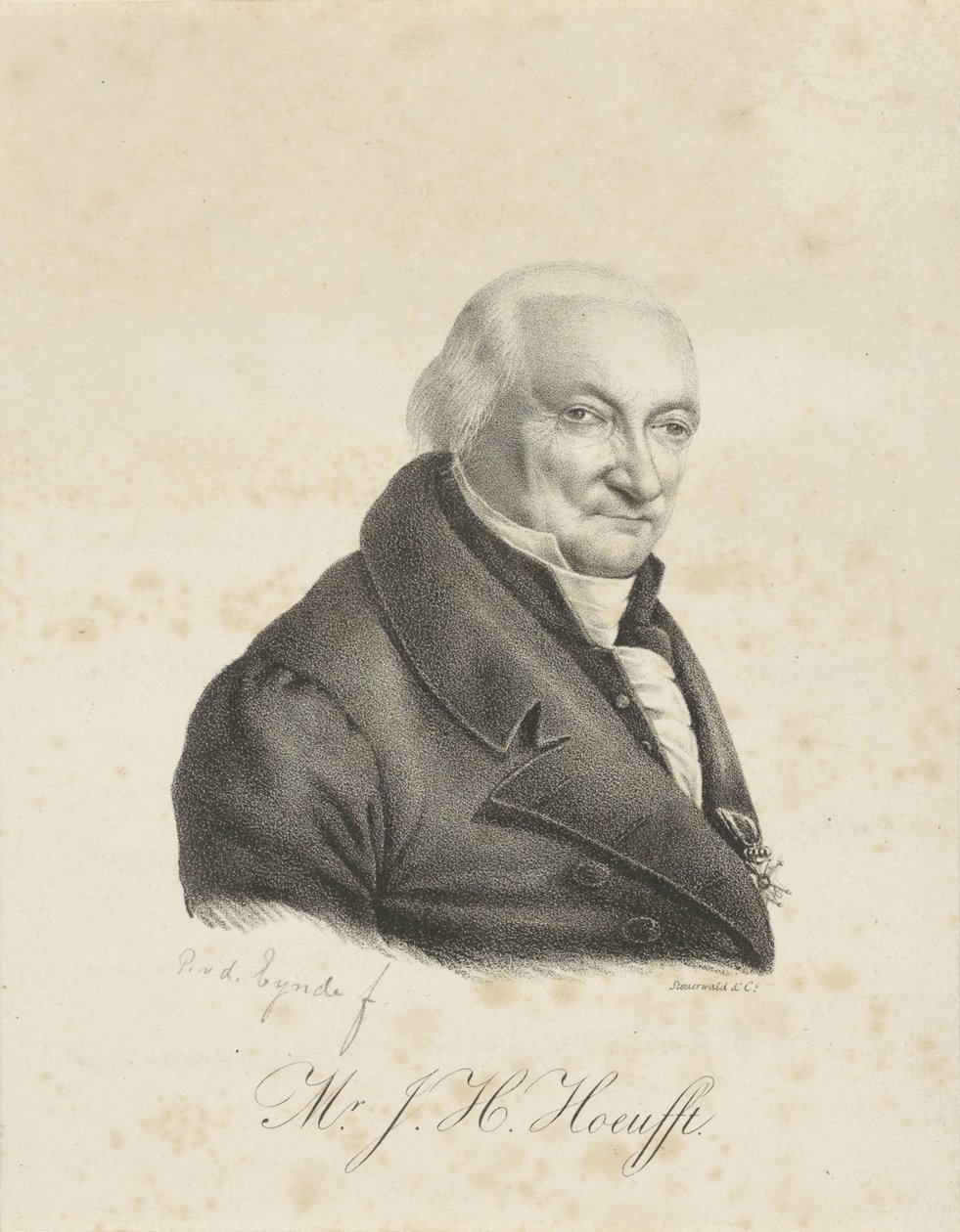 Porträt von Jacob Hendrik Hoeufft von Petrus van den Eynde