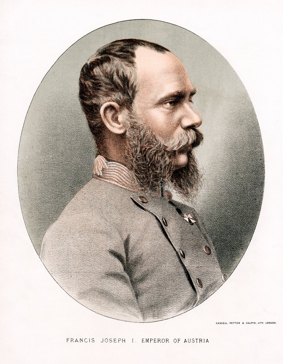 Franz Joseph, Kaiser von Österreich, ca. 1880 von Petter and Galpin Cassell