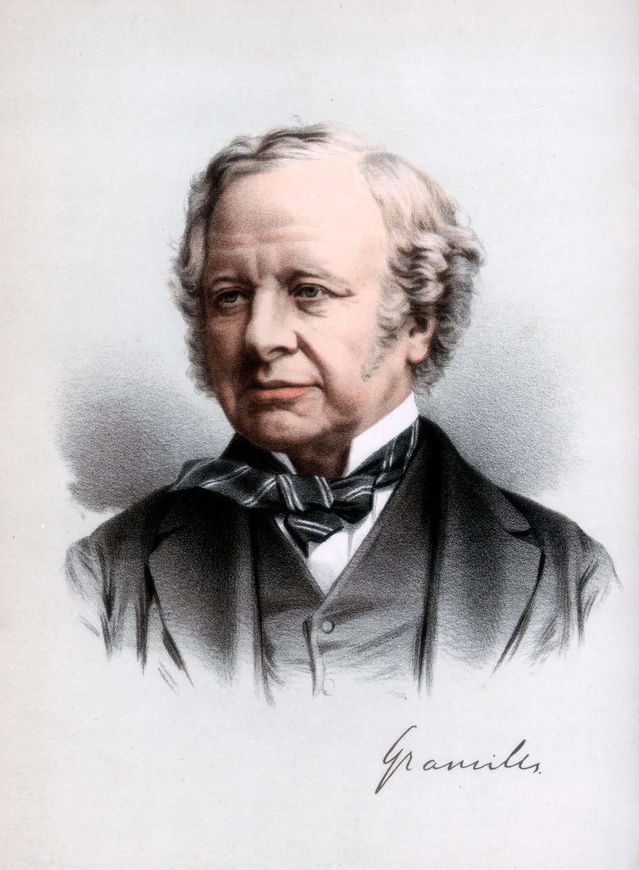 Granville Leveson-Gower, 2. Earl Granville, britischer liberaler Staatsmann, um 1890 von Petter and Galpin Cassell