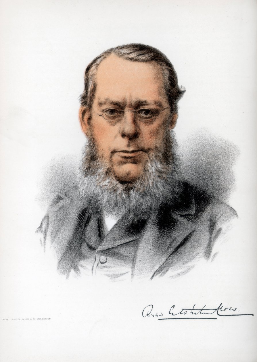 Richard Assheton Cross, 1. Viscount Cross, britischer Staatsmann, ca. 1890 von Petter and Galpin Cassell