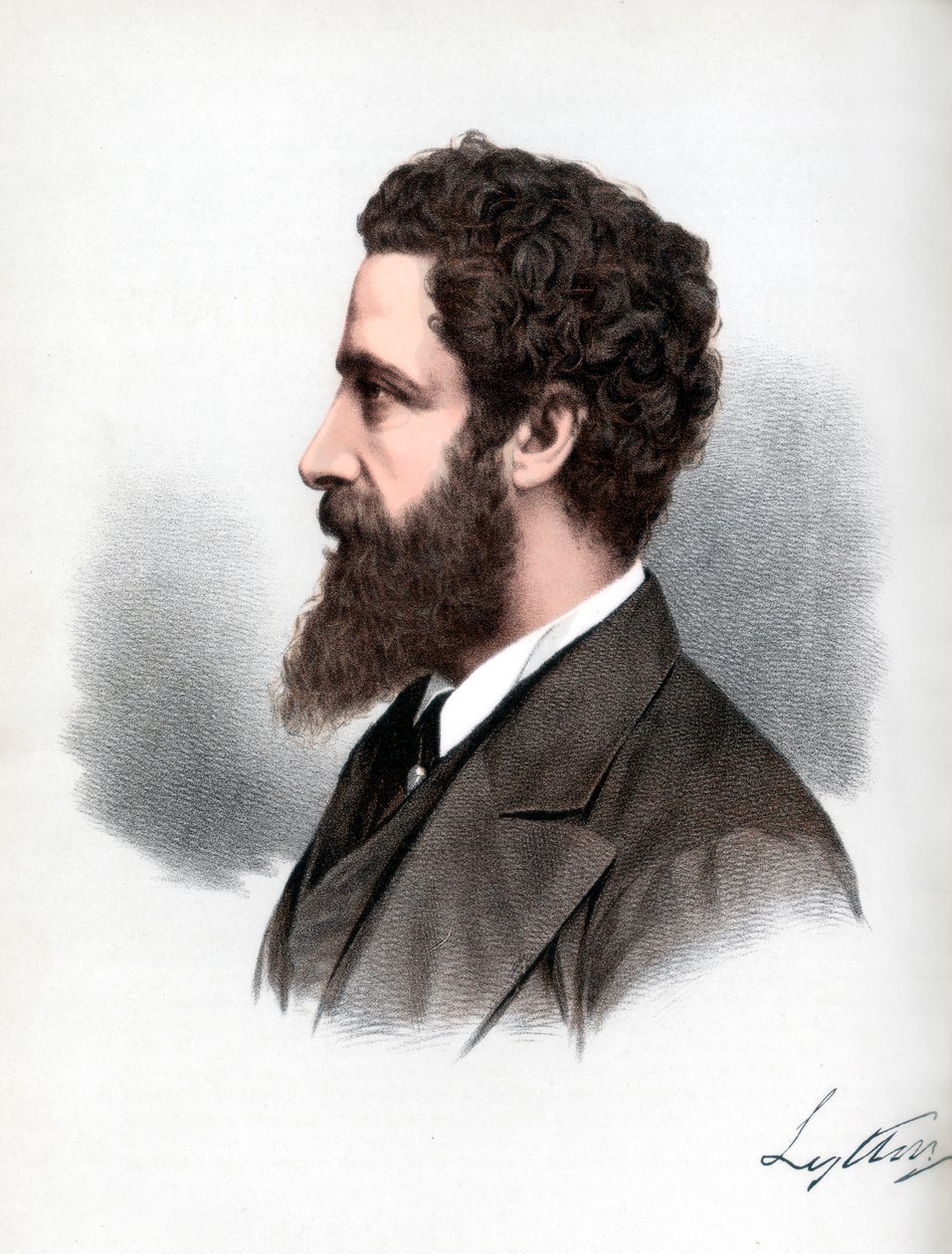 Robert Bulwer-Lytton, 1. Earl of Lytton, englischer Dichter und Staatsmann, um 1890 von Petter and Galpin Cassell