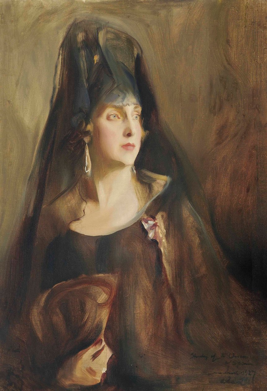 Königin Victoria Eugenie von Spanien 1887-1969, 1927 von Philip de László