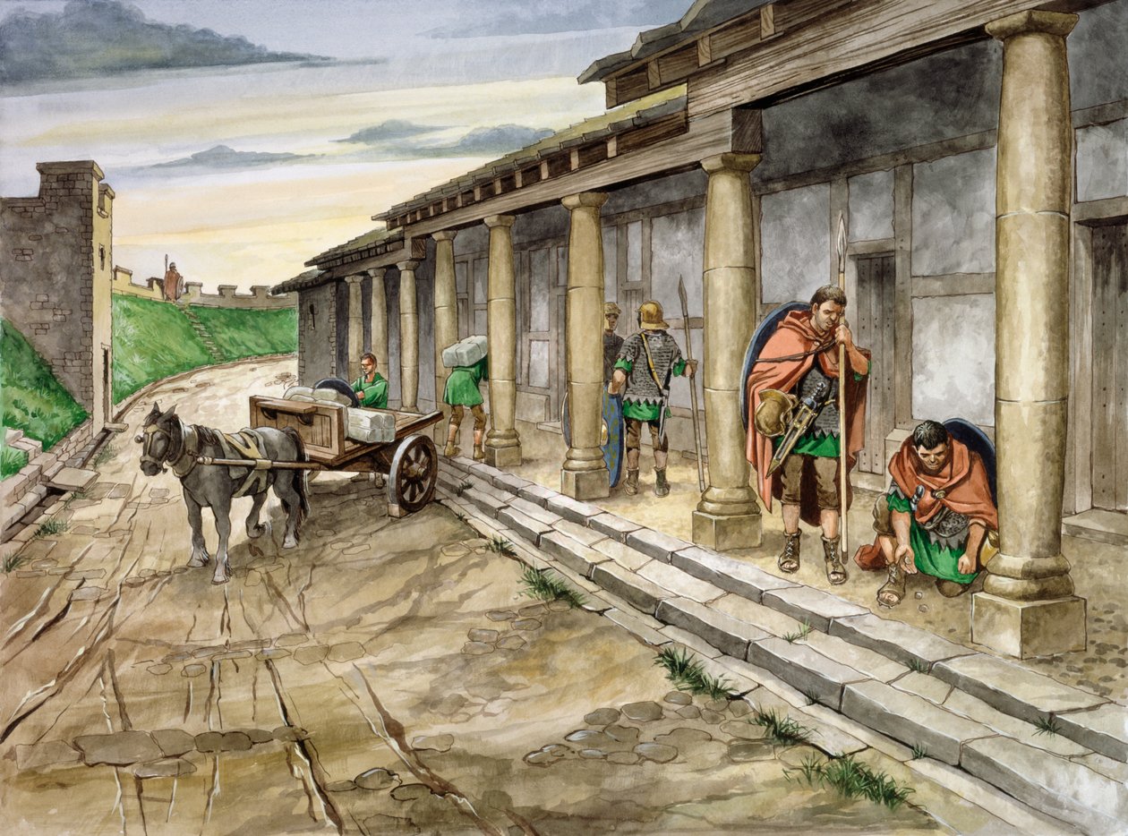 Housesteads Römisches Fort, 2. Jahrhundert von Philip Corke