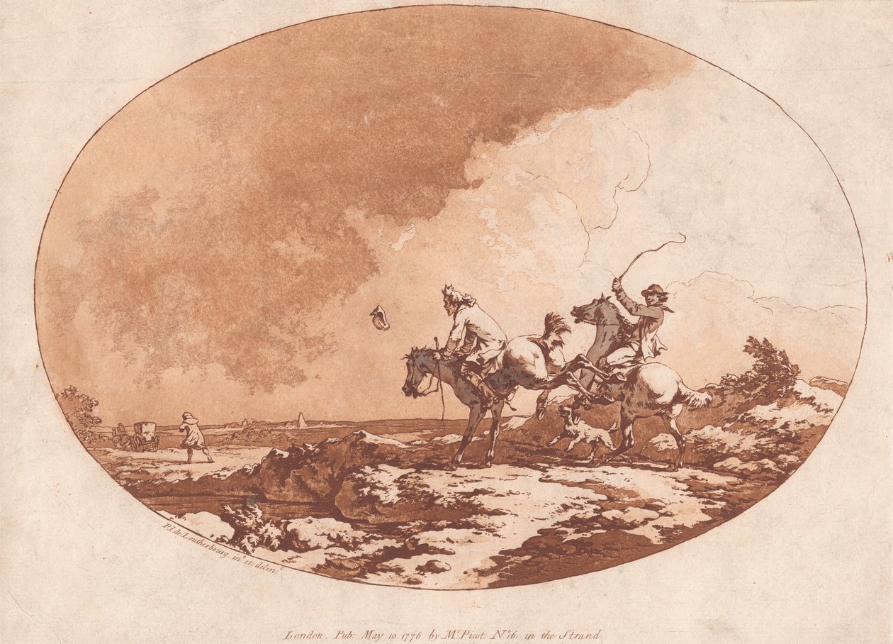 Ein windiger Tag von Philippe-Jacques de Loutherbourg