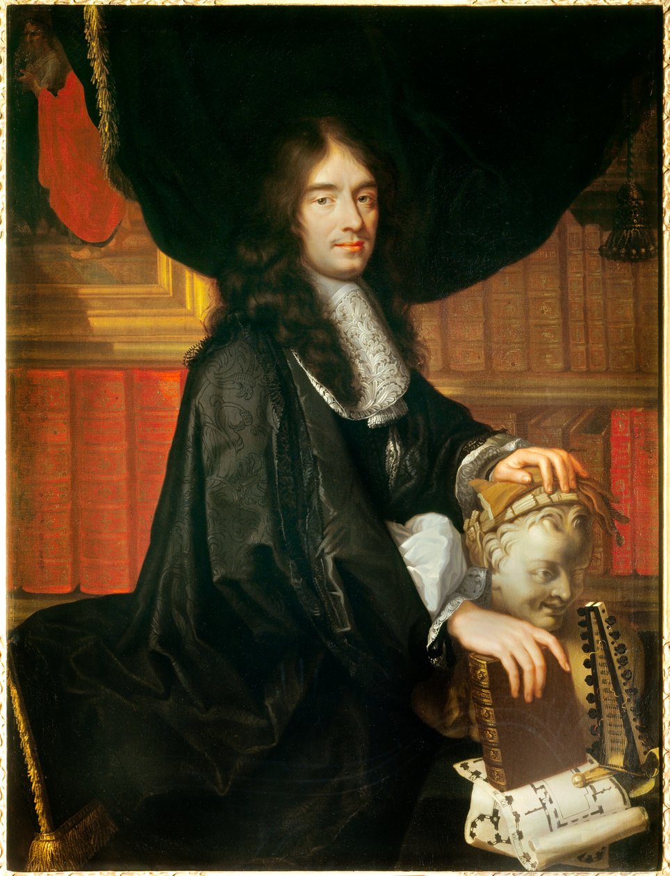 Porträt von Charles Perrault (1628-1703), französischer Schriftsteller von Philippe Lallemant