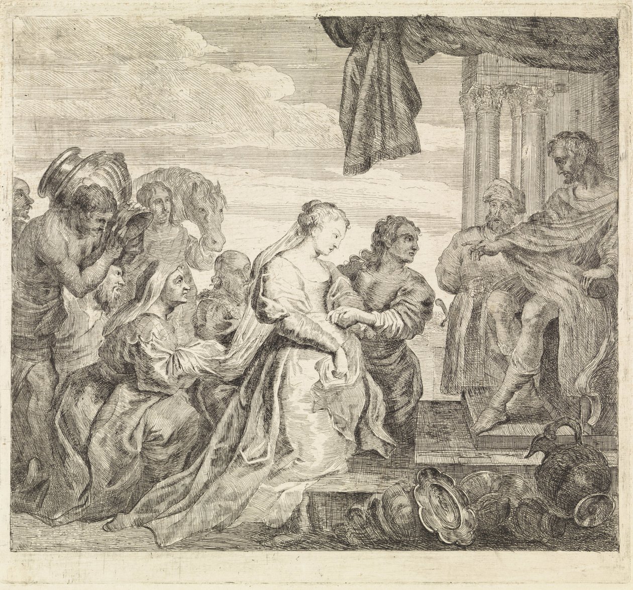 Besuch der Königin von Saba von Philippe Lambert Joseph Spruyt