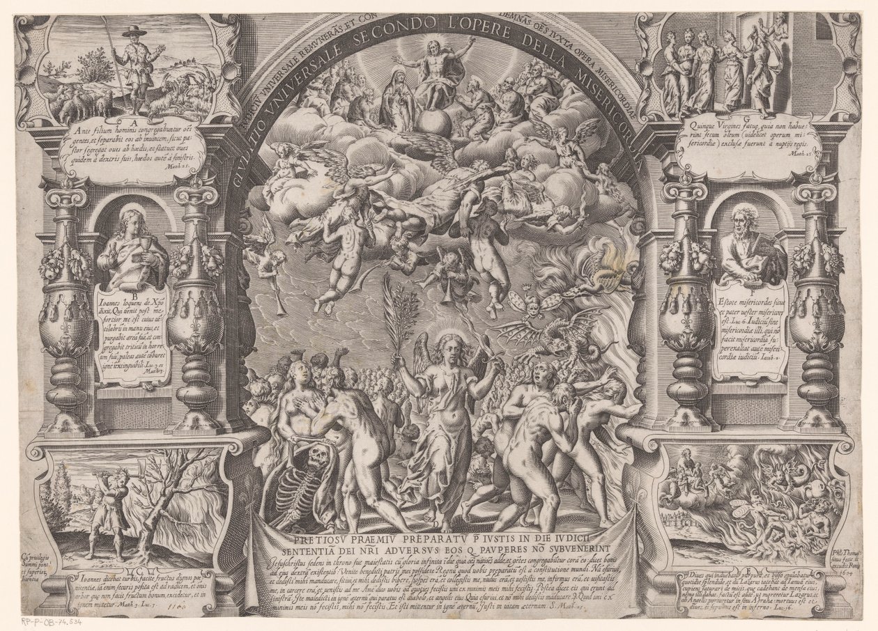 Jüngstes Gericht mit Präfigurationen von Philippe Thomassin