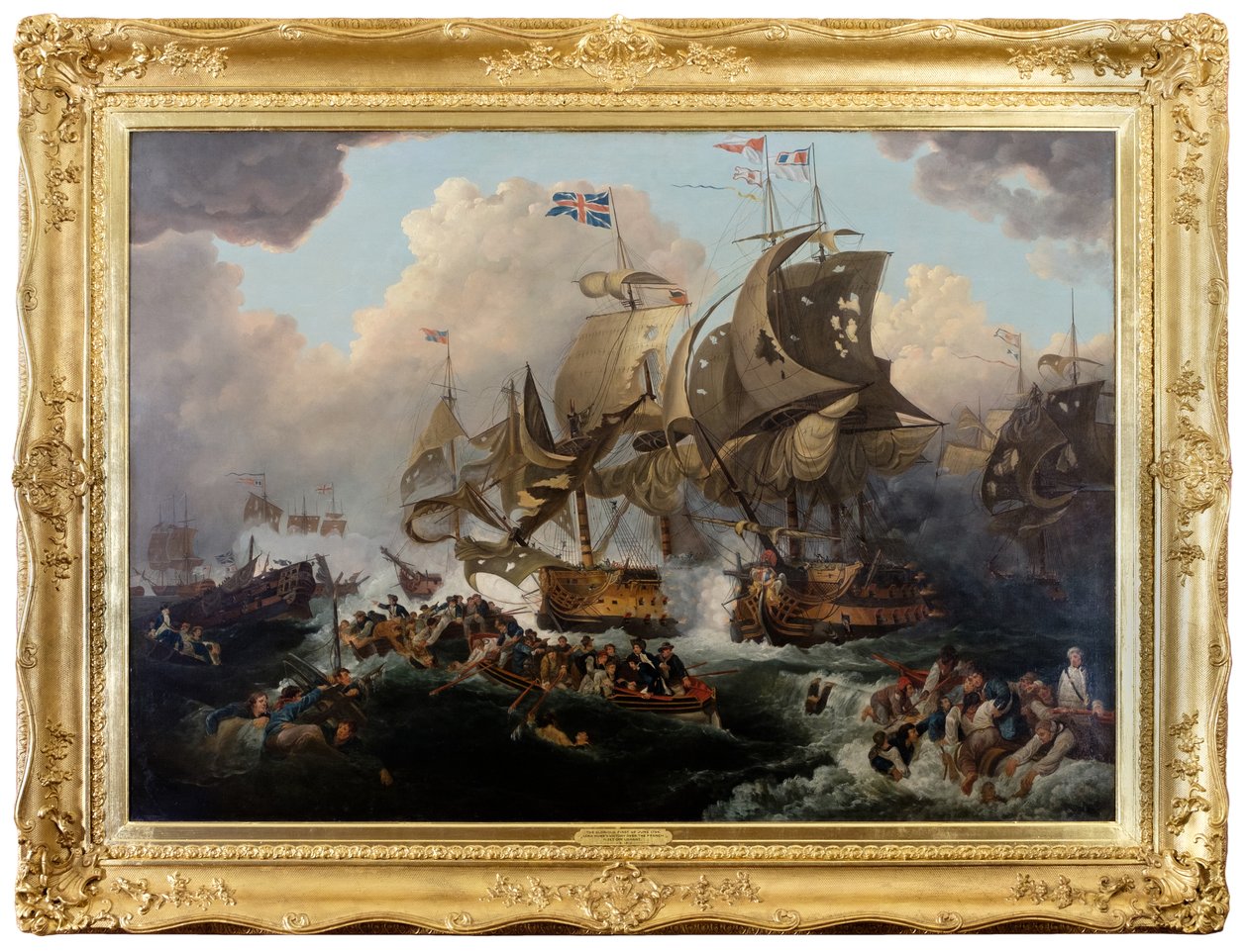 Der glorreiche Erste Juni von Philippe de (after) Loutherbourg