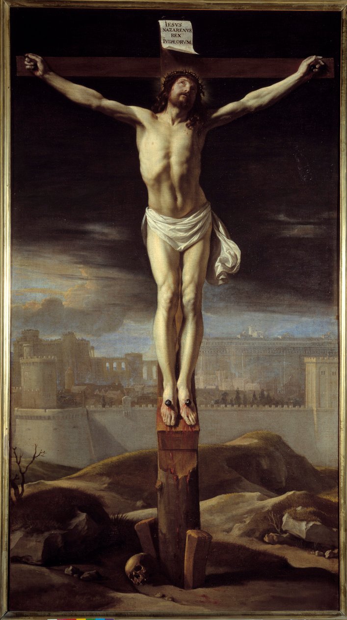 Christus am Kreuz. Gemälde von Philippe De Champaigne (1602-1674) von Philippe de Champaigne