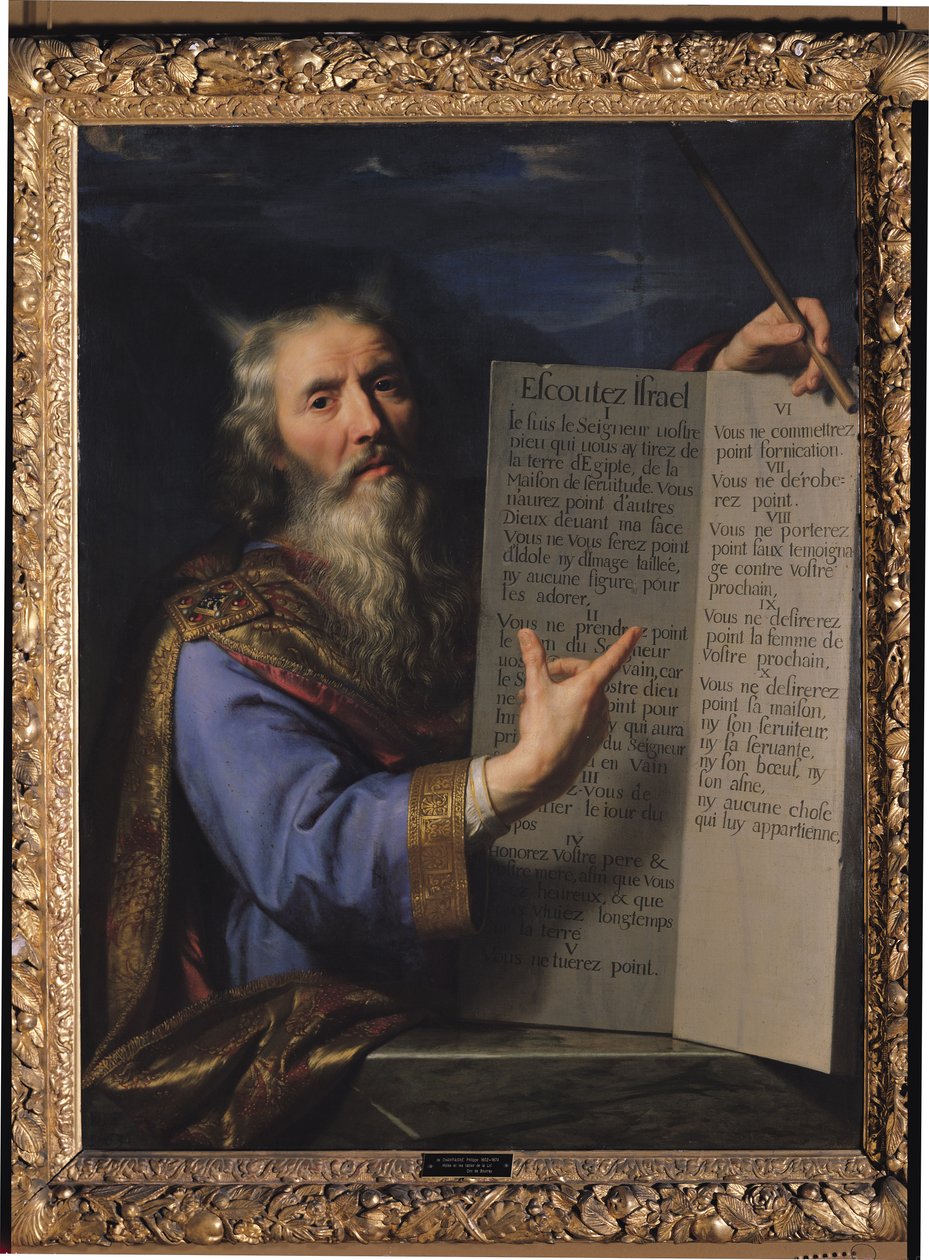 Moses mit den Gesetzestafeln von Philippe de Champaigne