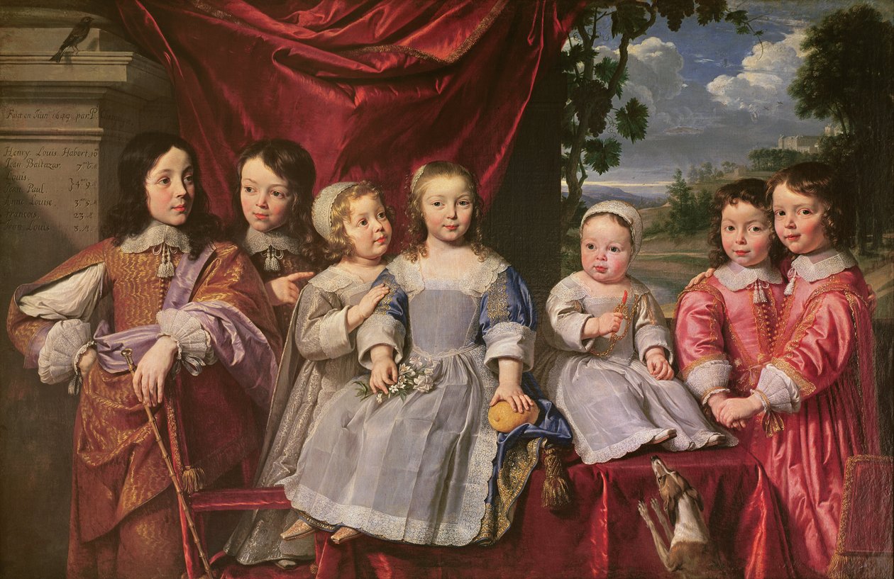 Die Habert de Montmort Kinder, 1649 von Philippe de Champaigne