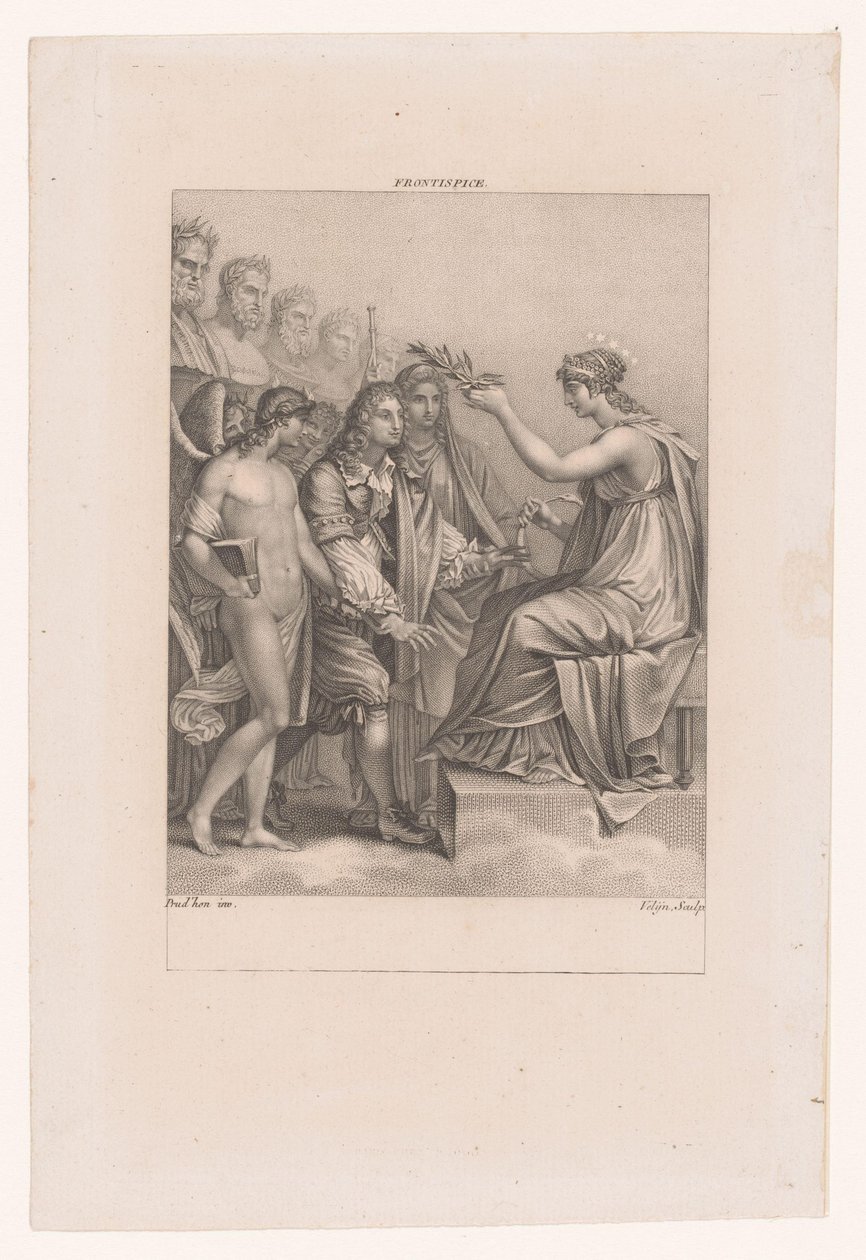 Apotheose von Jean Racine von Philippus Velijn