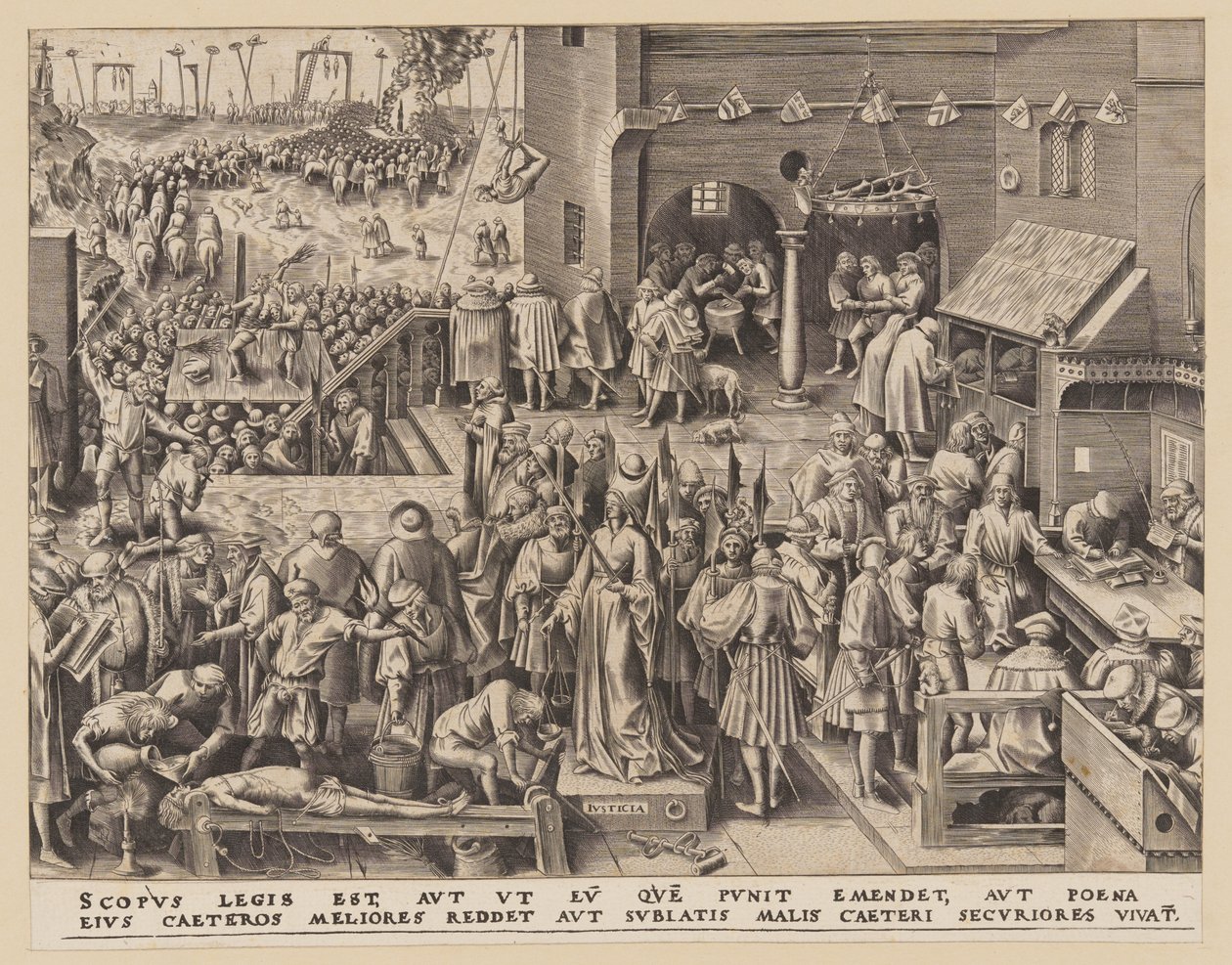 Gerechtigkeit, aus Die Sieben Tugenden von Philips Galle