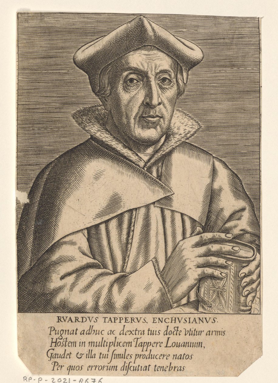 Porträt von Ruard Tapper von Philips Galle